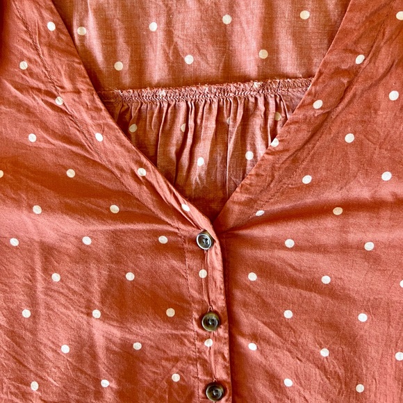Madewell polka dot button down top - Picture 2 of 4
